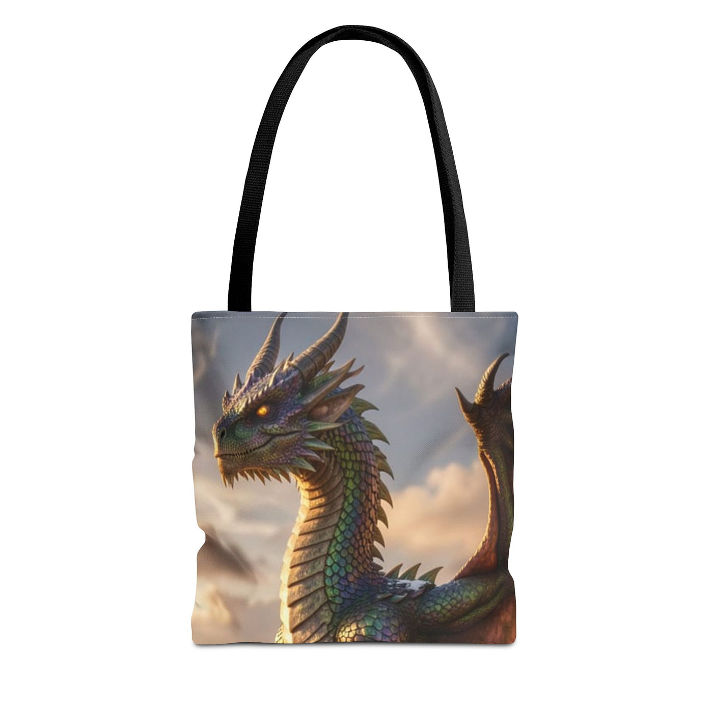 Alpine Crown Dragon Tote Bag dark fantasy dragon gift from The Ember Hoard