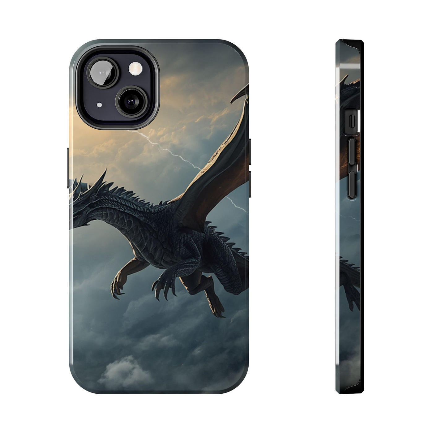 Skyfire Sovereign Dragon Tough Phone Case dark fantasy dragon gift from The Ember Hoard