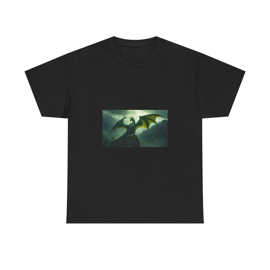 Emerald Wyrm Dragon Tee dark fantasy dragon gift from The Ember Hoard