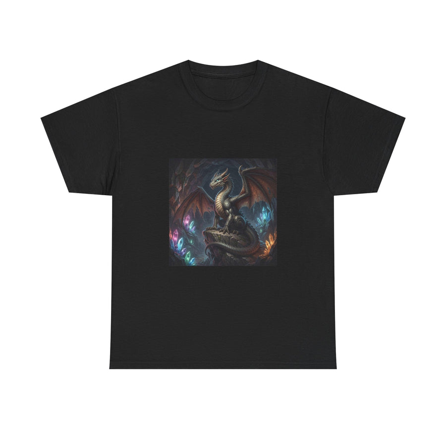 Crystal Cavern Dragon Tee dark fantasy dragon gift from The Ember Hoard