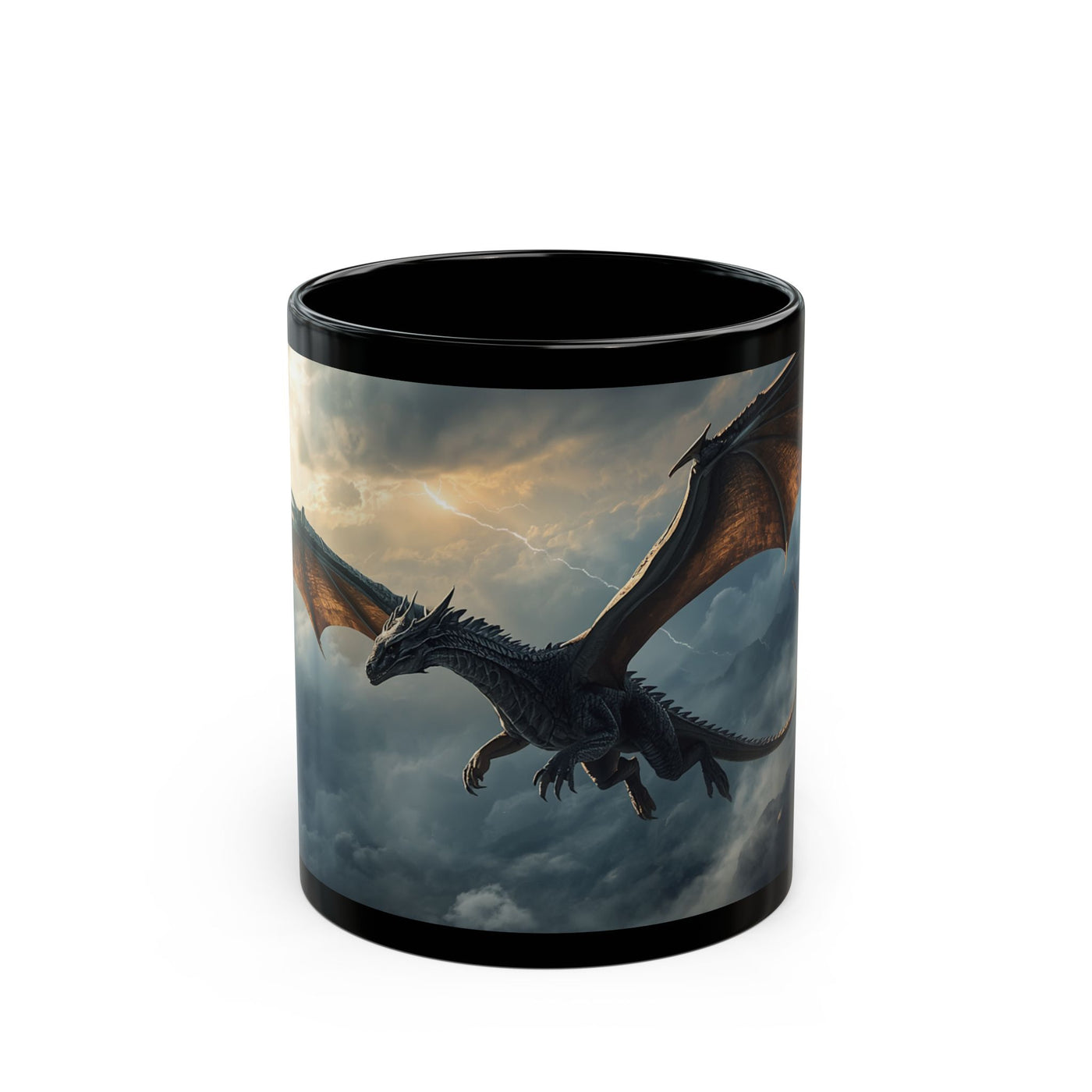 Skyfire Sovereign Dragon Mug dark fantasy dragon gift from The Ember Hoard