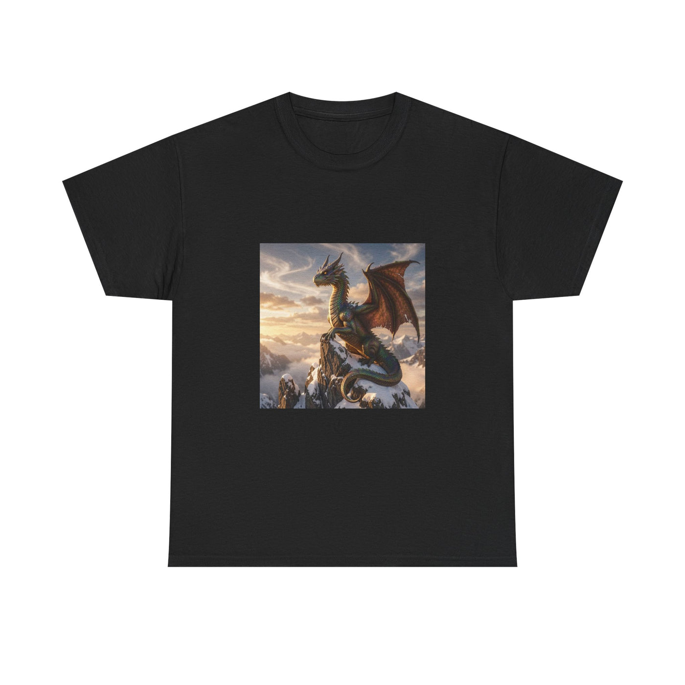 Alpine Crown Dragon Tee dark fantasy dragon gift from The Ember Hoard