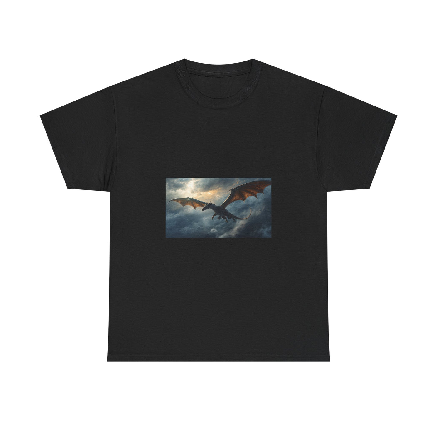 Skyfire Sovereign Dragon Tee dark fantasy dragon gift from The Ember Hoard