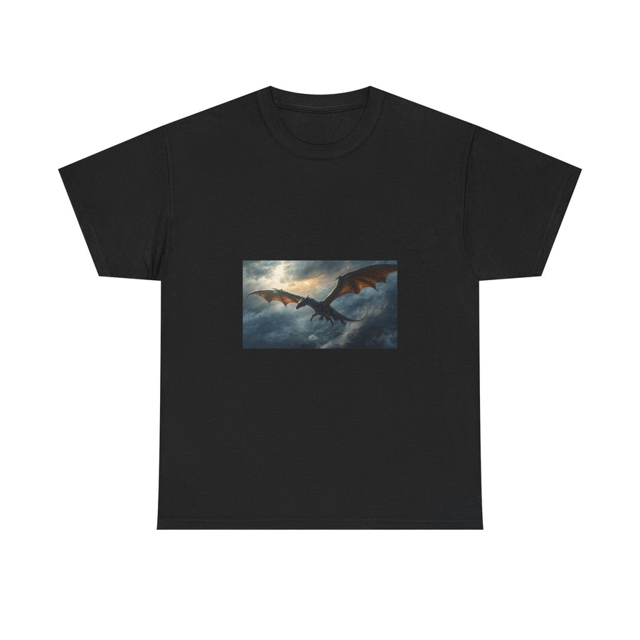Skyfire Sovereign Dragon Tee dark fantasy dragon gift from The Ember Hoard