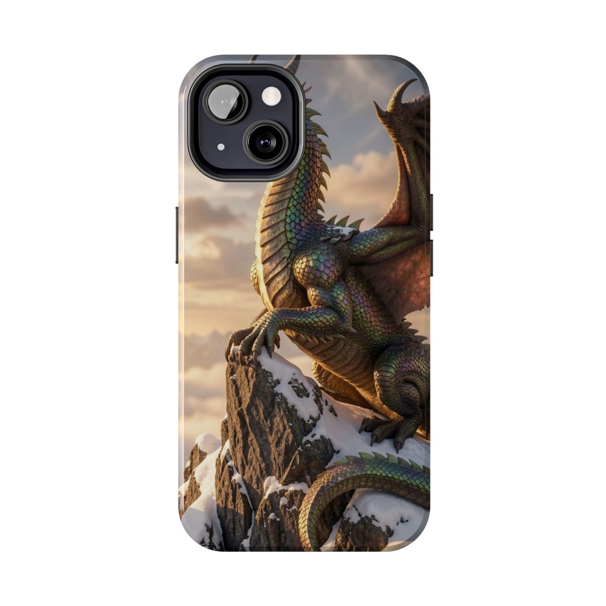 Alpine Crown Dragon Tough Phone Case front mockup from The Ember Hoard