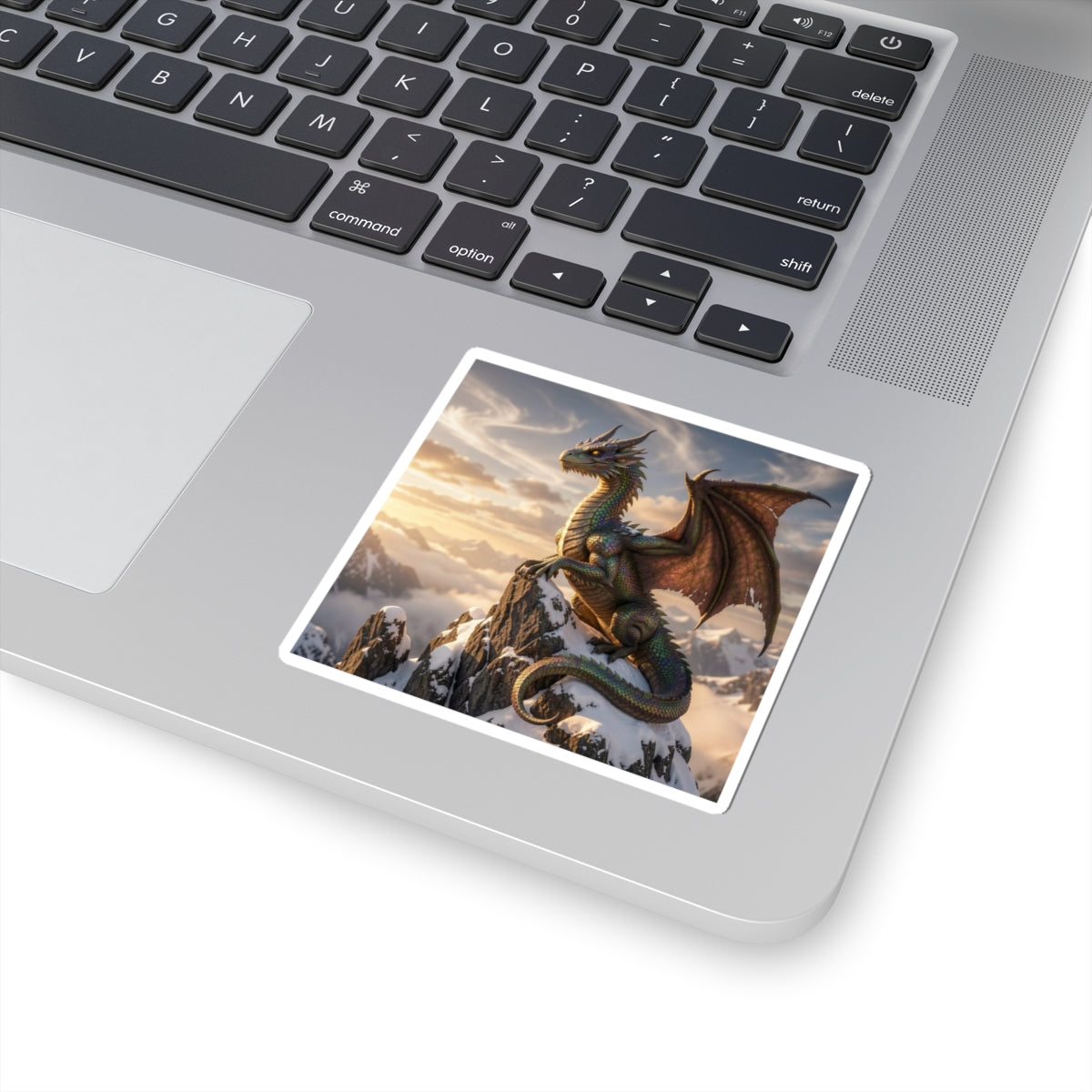 Alpine Crown Dragon Kiss-Cut Sticker context 1 mockup from The Ember Hoard
