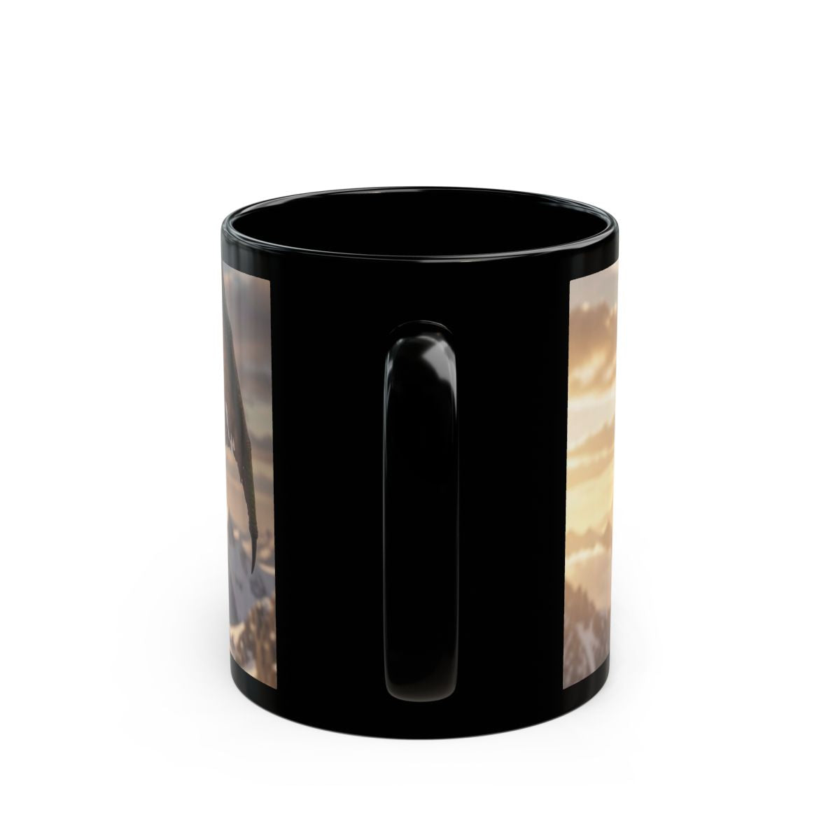 Alpine Crown Dragon Mug back mockup from The Ember Hoard