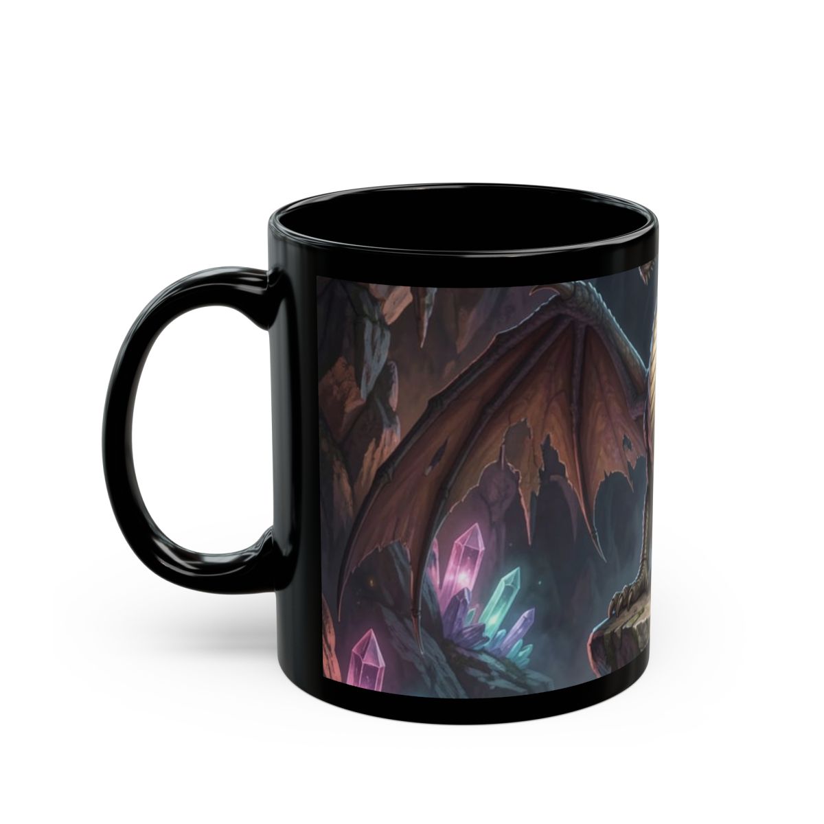 Crystal Cavern Dragon Mug left mockup from The Ember Hoard