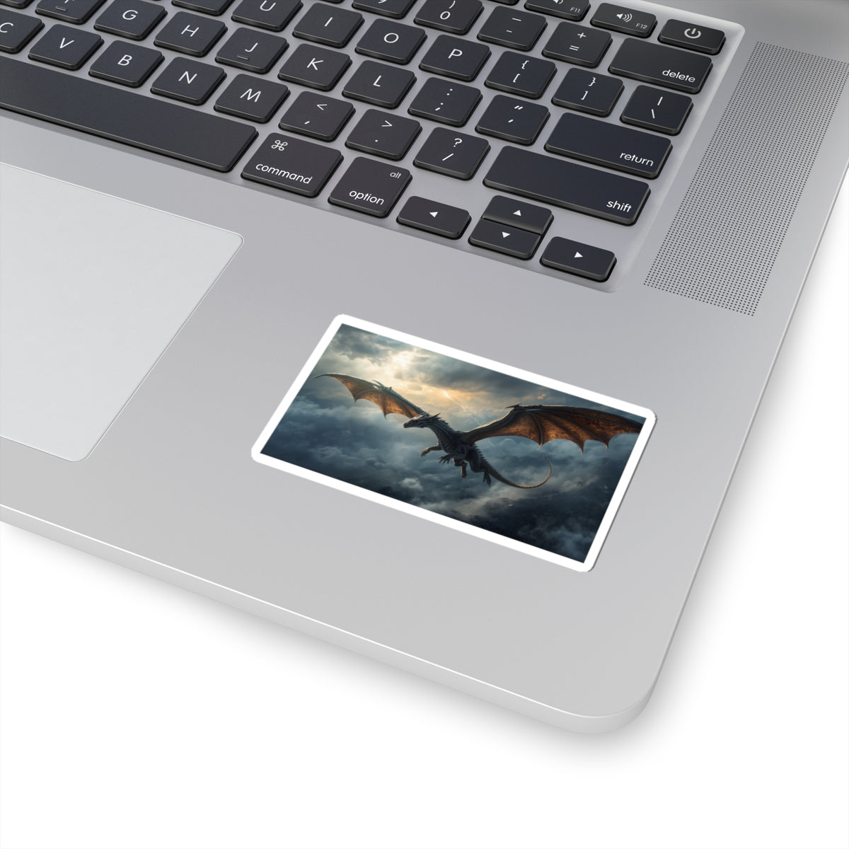 Skyfire Sovereign Dragon Kiss-Cut Sticker context 1 mockup from The Ember Hoard