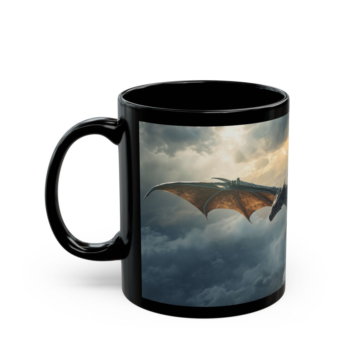 Skyfire Sovereign Dragon Mug left mockup from The Ember Hoard