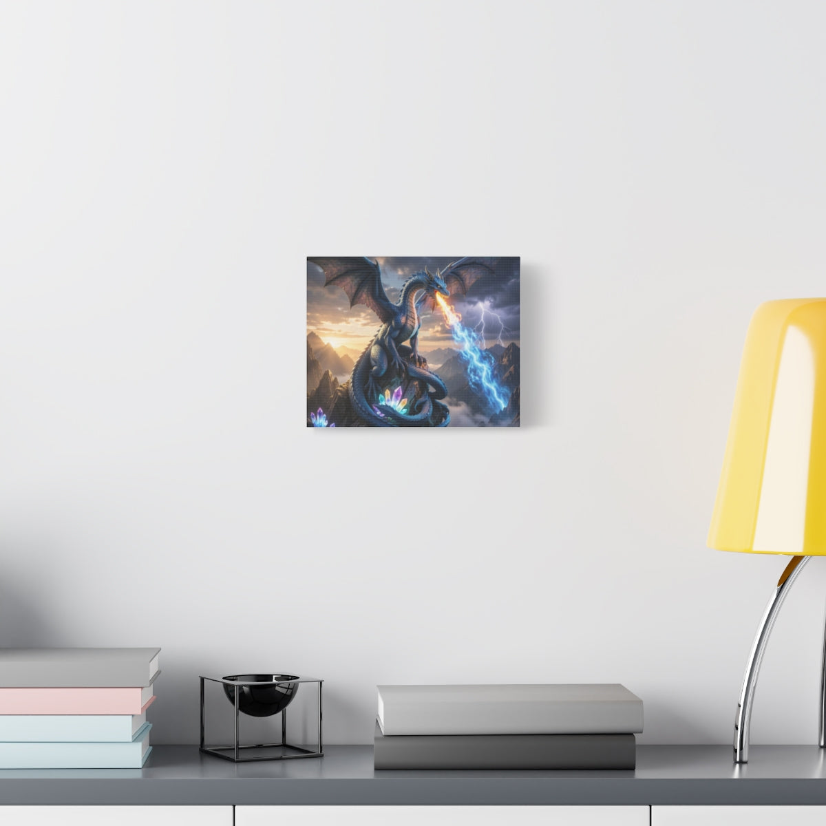 Stormfire Dragon Canvas Wall Art context 1 mockup from The Ember Hoard