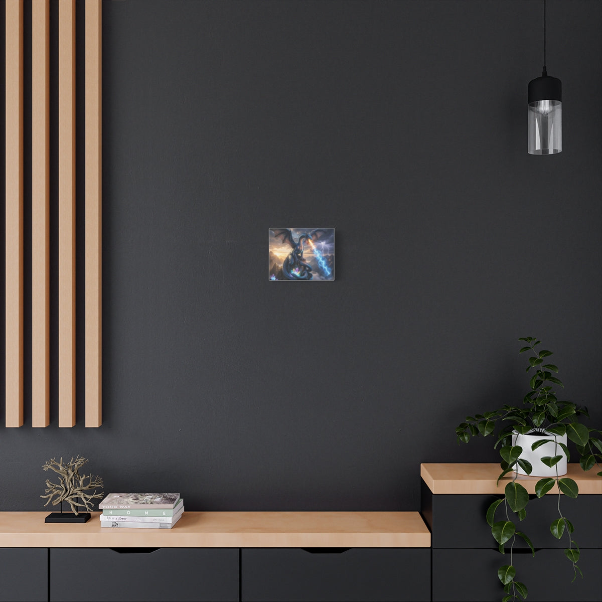 Stormfire Dragon Canvas Wall Art context 2 mockup from The Ember Hoard
