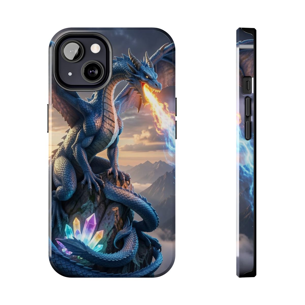 Stormfire Dragon Tough Phone Case dark fantasy dragon gift from The Ember Hoard