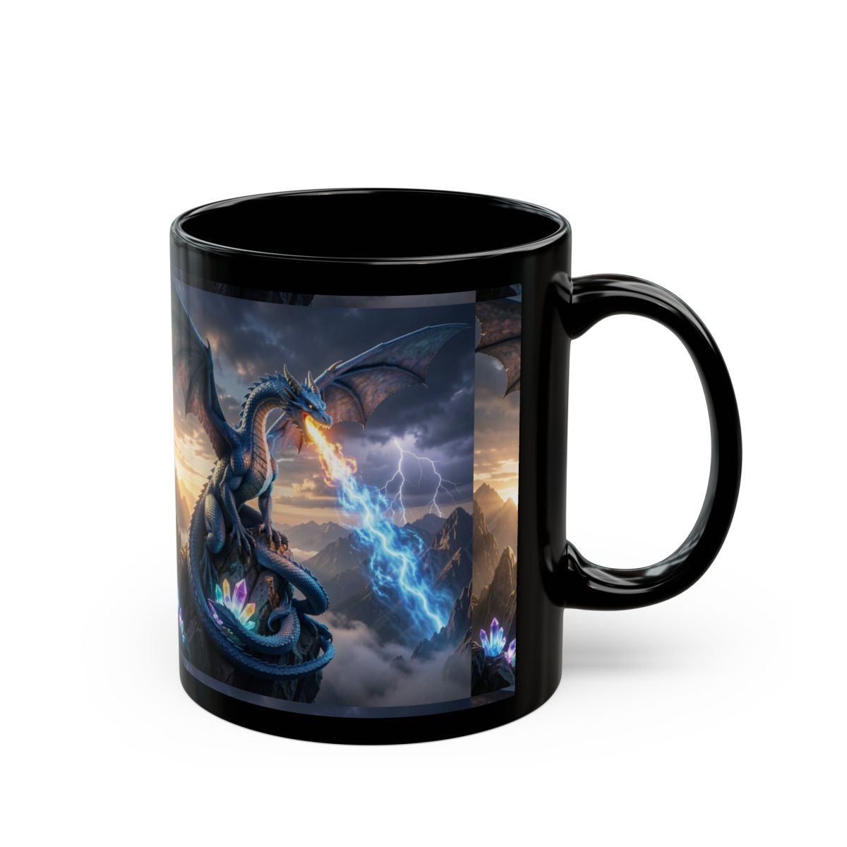 Stormfire Dragon Mug right mockup from The Ember Hoard