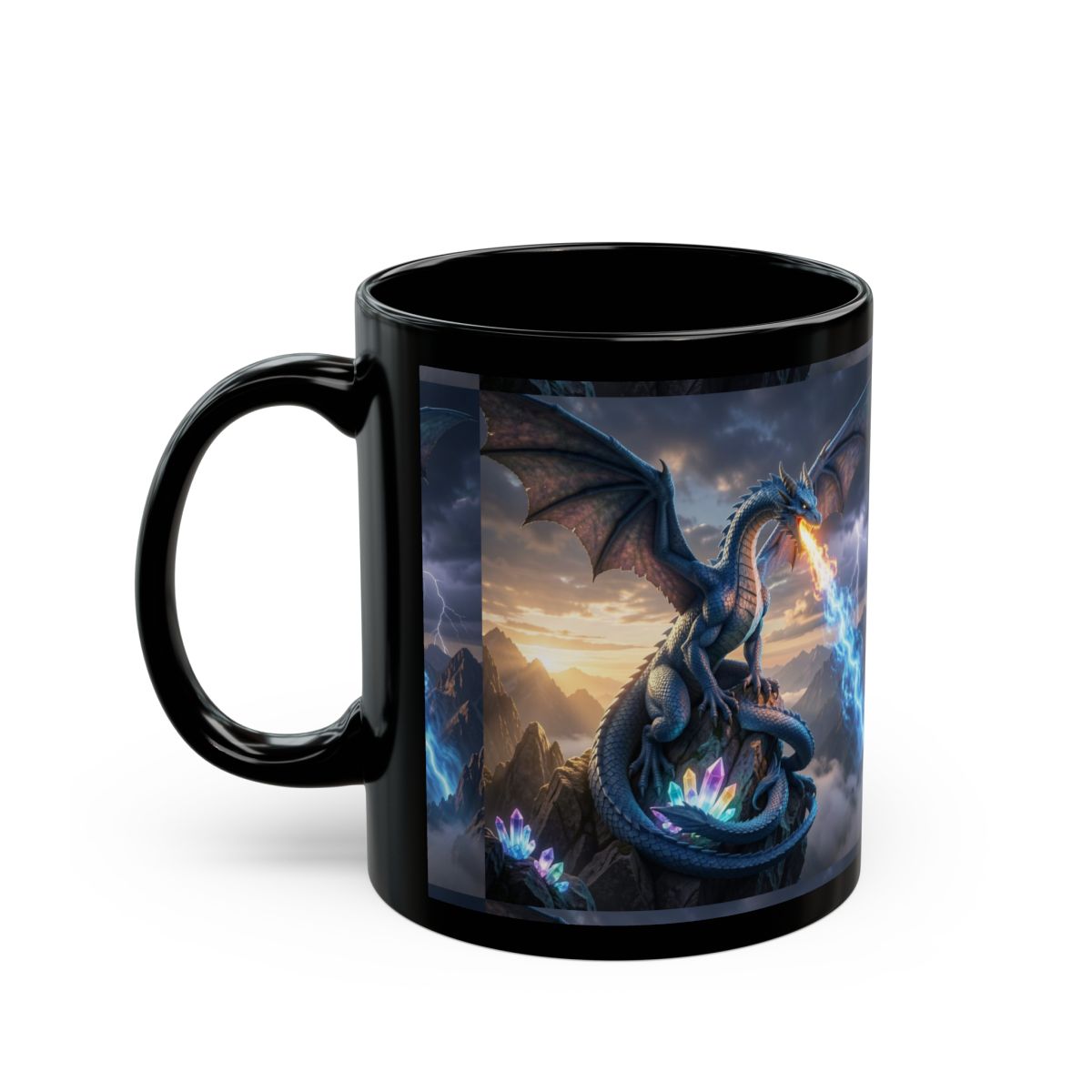 Stormfire Dragon Mug left mockup from The Ember Hoard