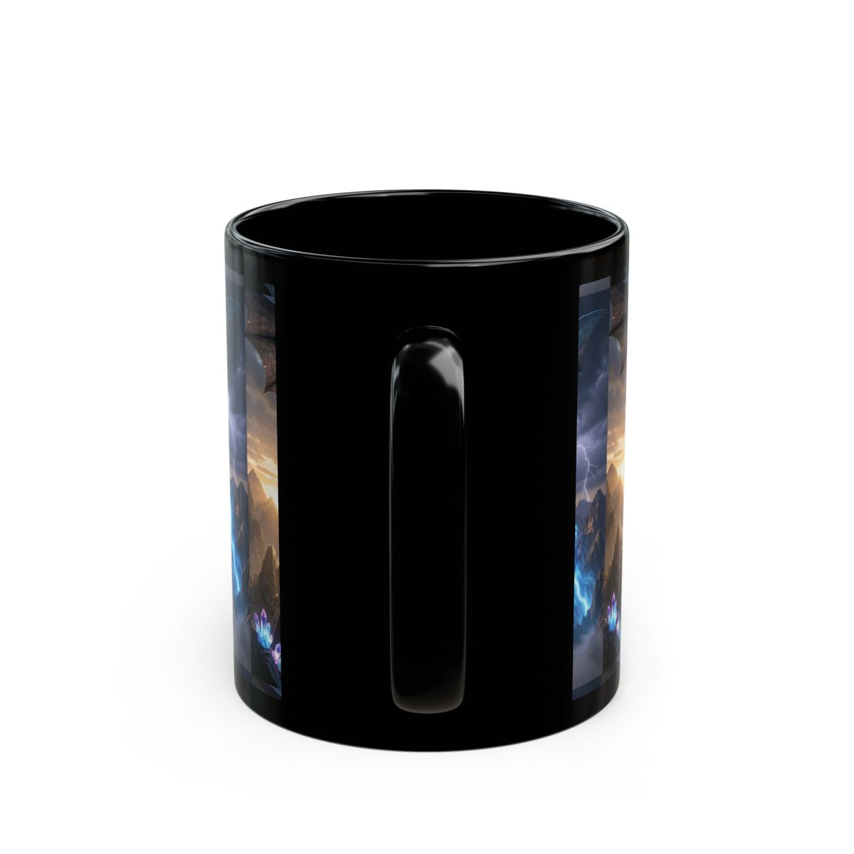 Stormfire Dragon Mug back mockup from The Ember Hoard